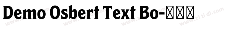 Demo Osbert Text Bo字体转换